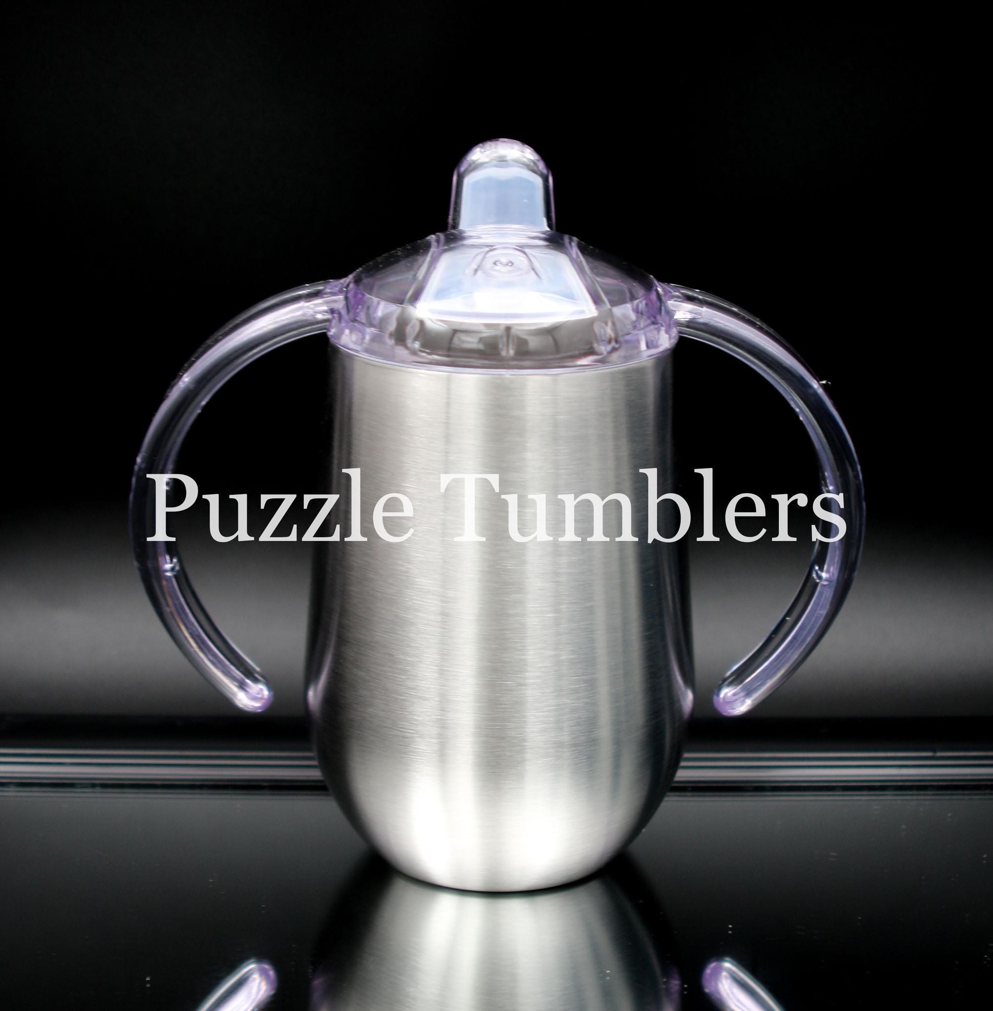 10OZ STAINLESS STEEL SIPPY CUP – Puzzle Tumblers
