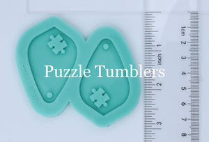 CUSTOM MOLD: "PUZZLE DROP" Earring Mold *May have a 14 Day Shipping Delay (E10)