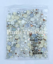 Load image into Gallery viewer, Rainbow Pearl &amp; Rhinestone Mix - Pearls, Ivory, Silver, White