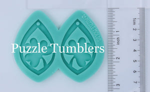 CUSTOM MOLD: SHAMROCK EARRING *May have a 7-10 Day Shipping Delay (E119))