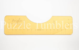 Tshirt Measuring Ruler Guide - Mirrored Acrylic (4 Colors)