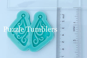 CUSTOM MOLD BUTTERFLY WINGS EARRINGS *May have a 14 Day Shipping Delay (E262)