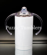 Load image into Gallery viewer, 12OZ SIPPY CUP STRAIGHT SUBLIMATION + 2 LIDS