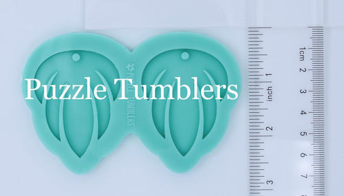 CUSTOM MOLD: LEAF EARRING *May have a 7-10 Day Shipping Delay (E147)