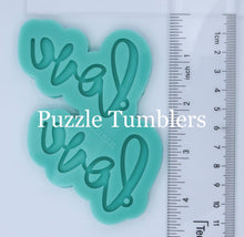 Load image into Gallery viewer, CUSTOM MOLD: LOVE WITH HOLE EARRING *May have a 7-10 Day Shipping Delay (E157)