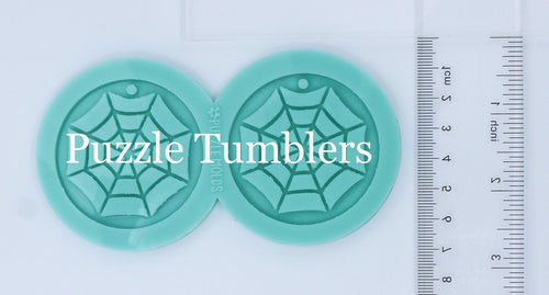 CUSTOM MOLD: SPIDER WEB EARRING *May have a 7-10 Day Shipping Delay (E159)