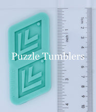 Load image into Gallery viewer, CUSTOM MOLD: DOUBLE DIAMOND EARRING *May have a 7-10 Day Shipping Delay (E167)