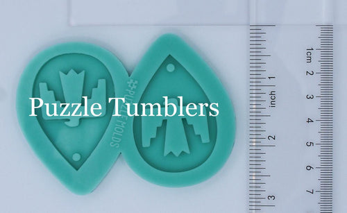 CUSTOM MOLD: THUNDER BIRD EARRING *May have a 7-10 Day Shipping Delay (E173)