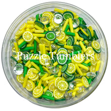 Load image into Gallery viewer, LEMON LIME SPARKLE TIME - POLYMER CLAY SPRINKLES