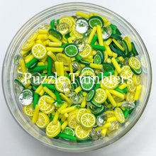 Load image into Gallery viewer, LEMON LIME SPARKLE TIME - POLYMER CLAY SPRINKLES