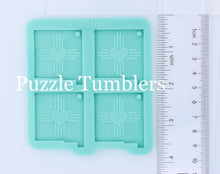 Load image into Gallery viewer, CUSTOM MOLD: NEW MEXICO LARGE ZIA SQUARE DOUBLE EARRING *May have a 7-10 Day Shipping Delay (E182)