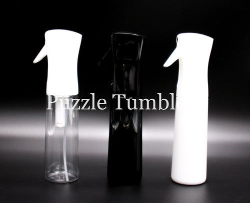 NEW PREMIUM 10OZ FINE MIST SPRAY BOTTLE (CLEAR, BLACK, & WHITE)
