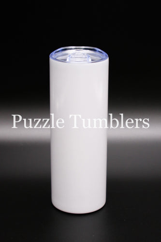 20OZ SKINNY SUBLIMATION STRAIGHT - UV WHITE TO GREEN