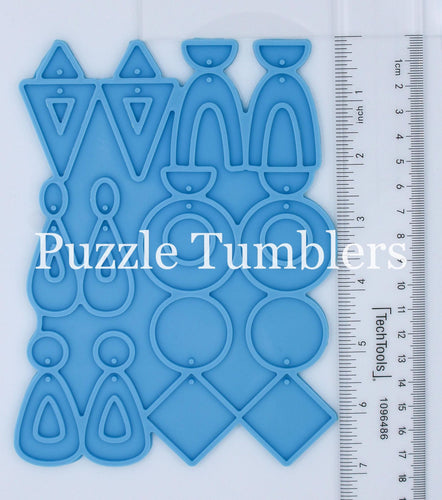 6 PAIR EARRING PALLET (ABSTRACT SHAPES) - MOLD