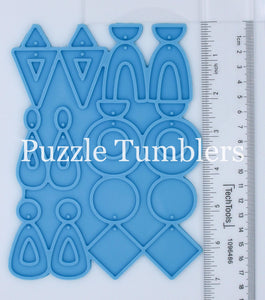 6 PAIR EARRING PALLET (ABSTRACT SHAPES) - MOLD