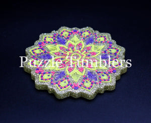 XLARGE FLOWER WITH DETAILED MANDALA COASTER MOLD (2 PIECE)
