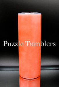 20OZ SKINNY SUBLIMATION STRAIGHT - THERMAL COLOR CHANGING - YELLOW TO CORAL