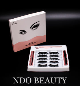Magnetic Lashes with 2 Tubes of Magnetic Eyeliner & Tweezer