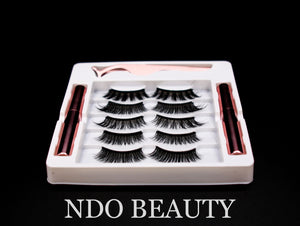 Magnetic Lashes with 2 Tubes of Magnetic Eyeliner & Tweezer