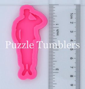 SALUTING SOLDIER KEYCHAIN MOLD