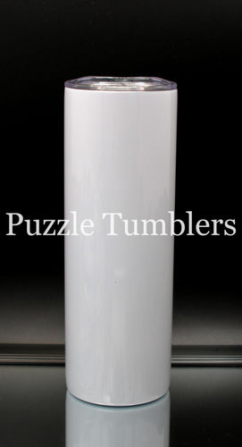 20OZ SKINNY STRAIGHT SUBLIMATION (WHITE)