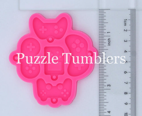 VIDEO GAME CONTROLLER (5 PIECE) KEYCHAIN MOLD