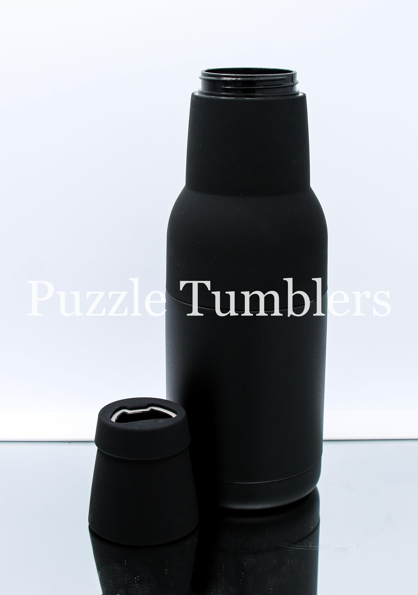 NEW 12OZ (4 PIECE) BEER BOTTLE/CAN COOLER + BOTTLE OPENER & CAN HOLDER –  Puzzle Tumblers