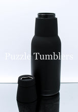 Load image into Gallery viewer, NEW 12OZ (4 PIECE) BEER BOTTLE/CAN COOLER + BOTTLE OPENER &amp; CAN HOLDER (BLACK)