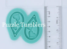 Load image into Gallery viewer, CUSTOM MOLD: TRIPLE HEART DROP EARRING *May have a 7-10 Day Shipping Delay (E218)