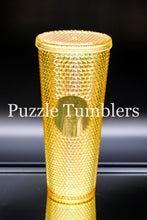 Load image into Gallery viewer, 24OZ GOLD STUDDED TUMBLER - NO LOGO