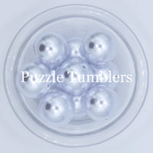 Load image into Gallery viewer, 25MM BUBBLEGUM BEAD (10 PIECE) - WHITE PEARL