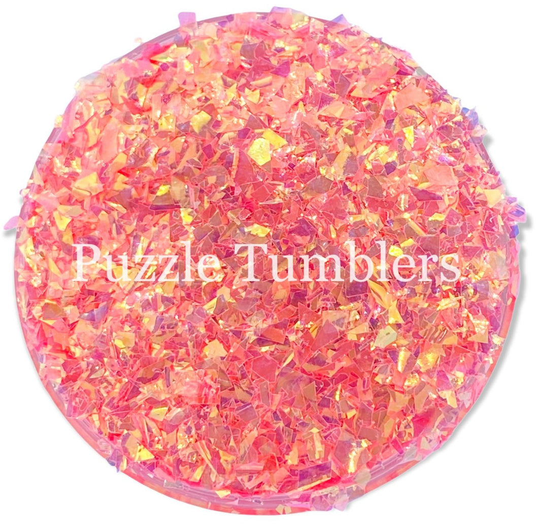 STRAWBERRY SUNRISE IRREGULAR CUT GLITTER