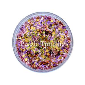 BLUSH EMERALD GOLD- CHUNKY MIX GLITTER