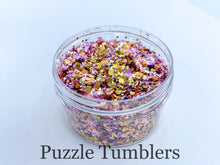 Load image into Gallery viewer, BLUSH EMERALD GOLD- CHUNKY MIX GLITTER