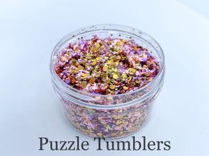 BLUSH EMERALD GOLD- CHUNKY MIX GLITTER