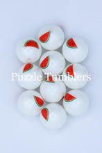 Load image into Gallery viewer, 25MM BUBBLEGUM BEADS (10 PIECE) - WATERMELON BEAD
