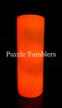 Load image into Gallery viewer, GLOW IN THE DARK HOLIDAY 20OZ SKINNY TUMBLER  (WHITE TO RED)