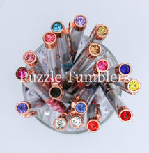 Load image into Gallery viewer, SNOWFLAKE ROSEGOLD - HOLIDAY FLOATING PENS WITH BLING TOP - DIY *NEEDS GROUP PHOTO