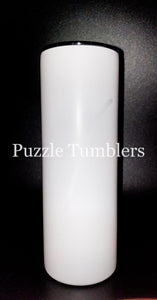 GLOW IN THE DARK HOLIDAY 20OZ SKINNY TUMBLER  (WHITE TO RED)