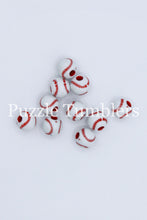 Load image into Gallery viewer, 10MM BUBBLEGUM BEADS (10 PIECE) - BASEBALL BEAD