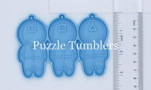3 PIECE TRIANGLE CIRCLE SQUARE  - BLUE MOLDS