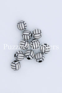 10MM BUBBLEGUM BEADS (10 PIECE) - VOLLEYBALL BEAD