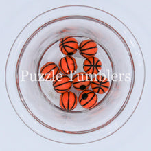 Load image into Gallery viewer, 10MM BUBBLEGUM BEADS (10 PIECE) - BASKETBALL BEAD