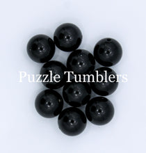 Load image into Gallery viewer, 25MM BUBBLEGUM BEADS (10 PIECE) - BLACK