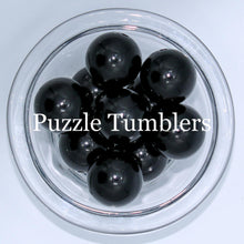 Load image into Gallery viewer, 25MM BUBBLEGUM BEADS (10 PIECE) - BLACK