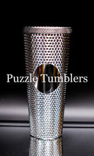 Load image into Gallery viewer, 24OZ SILVER CHROME STUDDED TUMBLER - NO LOGO