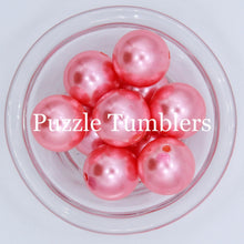 Load image into Gallery viewer, 25MM BUBBLEGUM BEADS (10 PIECE) - PINK PEARL