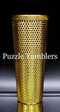 Load image into Gallery viewer, 24OZ GOLD CHROME STUDDED TUMBLER - NO LOGO