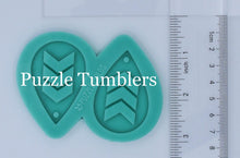 Load image into Gallery viewer, NEW CUSTOM MOLD:  Chevron Earring Mold *May have a 7-10 Day Shipping Delay (E26)