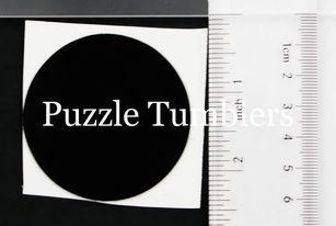 SUBLIMATION - RUBBER BOTTOM TUMBLER BUMPER - BLACK STICKER